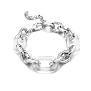 Karis Bracelet - Silver & Acrylic Chain